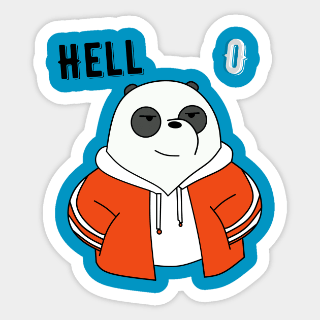 PANDA Sticker by Vectraphix